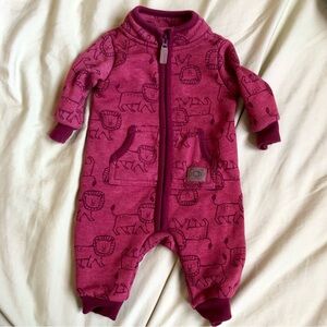Carter's red Lion Print Footie